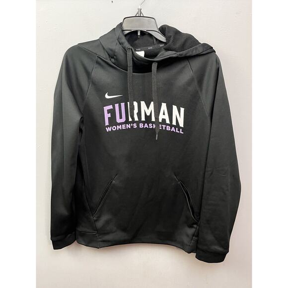 Furman Paladins Hoodie Womens Small Gray Purple Nike NCAA Basketball Logo - Picture 1 of 8